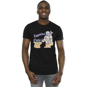 Disney Camiseta The Mandalorian Eggstra Cute para hombre