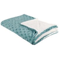 manta de poliester verde claro blanco 150 x 200 cm colcha cubrecama kandilli