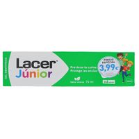 lacer junior gel dental 75 ml sabor menta