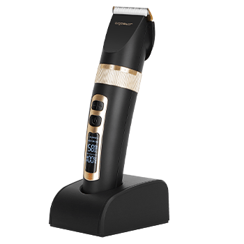 Aigostar Sharper - Cortapelos Hombre Profesional Electrica Maquina Cortar Pelo Cortadora de Pelo Pantalla LED Barbero y cortapelos con Hoja de Cerámica y Titanio 4 Peines Guía de Precisión