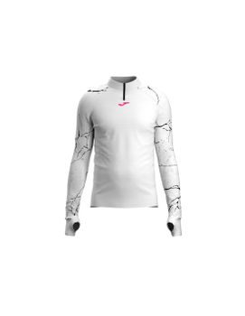 Camiseta Running Joma Deva R-Night Blanco Negro Hombre