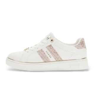 Guess para mujer. FLTBRLELE12 Zapatillas Barlie beige (39), 1 a 3cm, Cordones, Casual