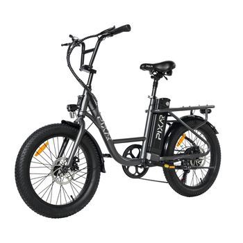 Bicicleta Eléctrica Pixar Fun1 350w 36v 10.4ah 20x3 Fat Gris