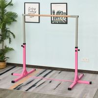 barra de gimnasia para ninos de 3 anos altura ajustable rosa homcom