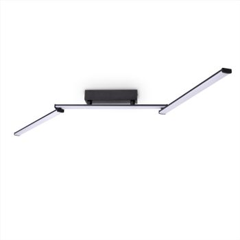 LED-Lámpara de techo Dion negro-blanco