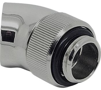 EK COOLING EK Water Blocks EK-AF Angled 45 Degrees Fitting Adapter - Silver, Silver