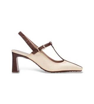 Hispanitas para mujer. BHV264675 Zapatos Amapola beige (38), Piel, Blanco, 5 a 8cm, Hebilla, Casual, Fiesta, Clásico