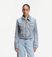boss para mujer 50564451 chaqueta trucker azul m casual algodon