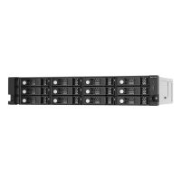 caja pc qnap tl-r1220sep-rp rack 2u metal negro gris con hot-swap