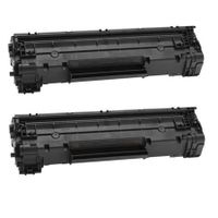 compatible multipack hp laserjet pro m1130 printer toner cartridges 2 pack -ce285a