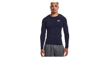 Camiseta de compresion de manga larga under armour heatgear azul