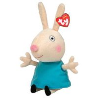 peluche ty beanie boos rebecca rabbit peppa pig 15cm