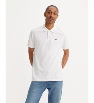 Levi's para hombre. 35883-0003 Polo Hm blanco (S), Casual, Algodón, Manga corta