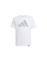 camiseta adidas camo infantil blanco