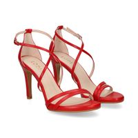 lodi sandalias con tacon mujer - rojo talla 40