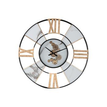 Reloj Pared Metal 142x9x142 Blanco