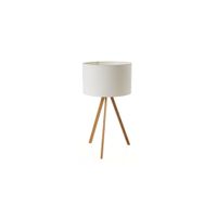 lampara de mesa tripode de bambu natural