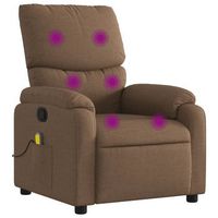 sillon reclinable con masaje  sillon de salon  silla de tela marron
