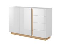 comoda efecto madera blanco