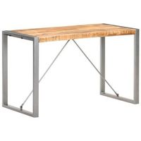 mesa de comedor madera maciza de mango rugosa 120x60x75 cm vidaxl