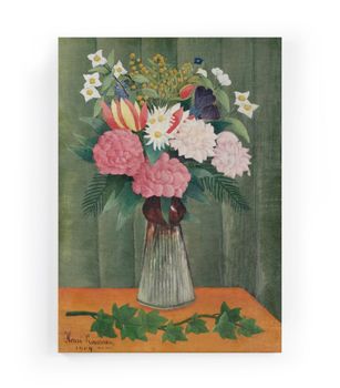 Lienzo 60x40 impresión flores rousseau