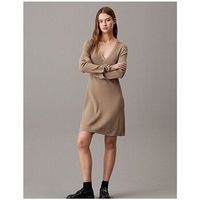 calvin klein jeans falda vestido v-neck rayon mujer para mujer
