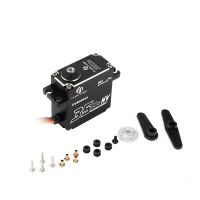 flashhobby servo m35chw impermeable coreless de 35kg de torsion 120 007seg 84v con engranajes de aluminio y brazo de