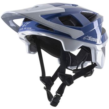 Alpinestars Vector Pro A1 Helmet - L - Glossy Mid Blue/Light Grey