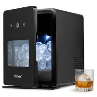 costway maquina de bolas de hielo 5cm de acero inoxidable con capacidad 150 bolasdia relleno auto y manual autolimpieza whisky cocteles cafe frio