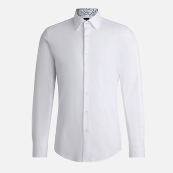 BOSS Black Hank-Kent Cotton-Blend Shirt - 4XL