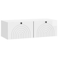 mueble para tv de pared brillante 98 x 41 x 30 cm vidaxl