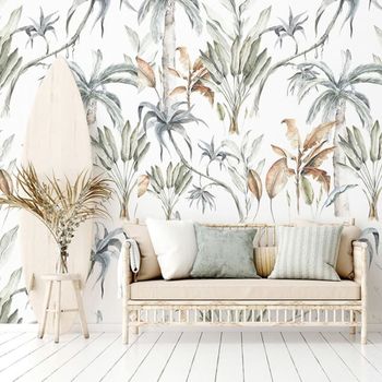 Papel pintado autoadhesivo estampado flores 65x260cm