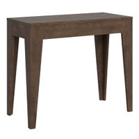 consola extensible 90x42302 cm efecto madera nogal