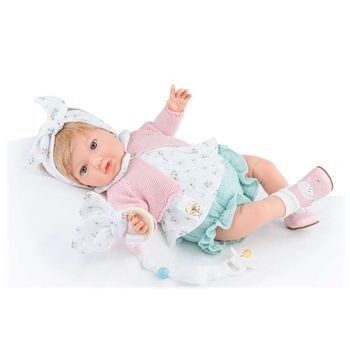 Muñeca Alina Petite Fleur Newborn En Estuche, Con Cuerpo Blandito Y Extremidades Y Cabeza De Vinilo 45 Cm