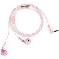 happy plugs earbud plus earphones - pink marble pink
