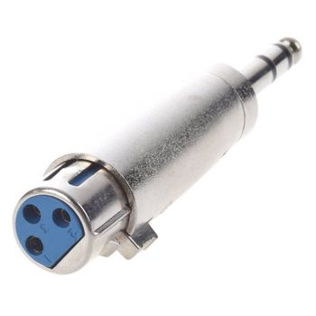 Goobay Adaptador XLR Mono a Jack 6.35mm Hembra/Macho Gris