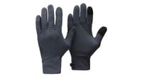 guantes interiores de lana de peso medio black diamond gris