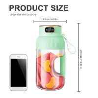 vaso exprimidor electrico portatil de 1000 ml licuadora inalambrica recargable por usb con bateria incorporada maquina para hacer batidos y smoothies para viajes y campamentos al aire libre mini