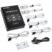 lian-li uni hub slv2 controlador de ventiladores argb pwm blanco