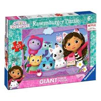 puzzle gigante de 125 piezas casa de munecas de gabby