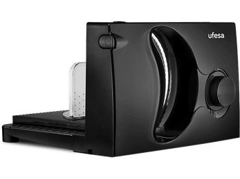 Cortafiambres - Ufesa CF0918 Katana, 150 W, Grosor de rebanada 1.5 cm, Diámetro del disco 17 Negro