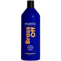matrix total results brass off brunette blue conditioner for lightened brunette hair 1000ml