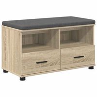 banco de entrada roble sonoma 80 x 38 x 46 cm vidaxl