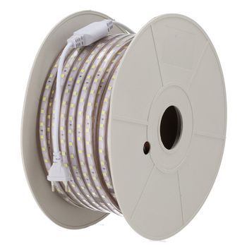 Tira De 60 Leds/m 500w 42.000lm 6000ºk Smd5050 220vac Ip65 X50m 40.000h - Blanco Frío