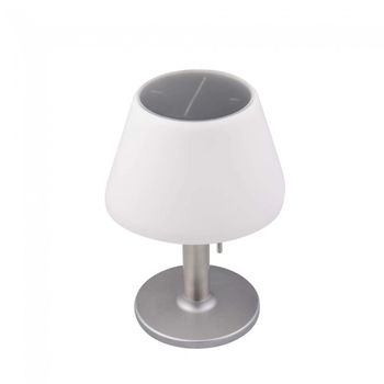 Lámpara de mesa solar led silver (5w)