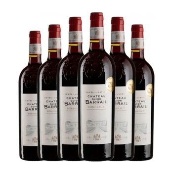 Vino Tinto Château Guion Barrail Bordeaux Crianza 75 Cl 13.5% Vol. (pack De 6 Unidades)