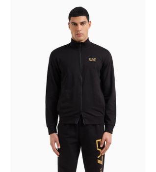 EA7 para hombre. 8NPM31_PJVRZ Sudadera Core Identity negro (XXS), Casual, Deportivo, Algodón, Multideporte