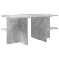 mesa de cafe - mesa de centro - mesa baja gris hormigon 87 x 50 x 45 cm madera de ingenieria