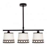 fabrilamp lampara modelo dalia 3xe14 acabado beismarron de