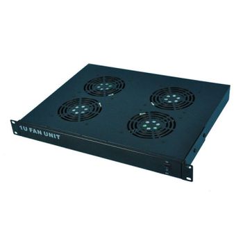 Kimex Kit de Ventilación de 4 Ventiladores para Armario Rack 19